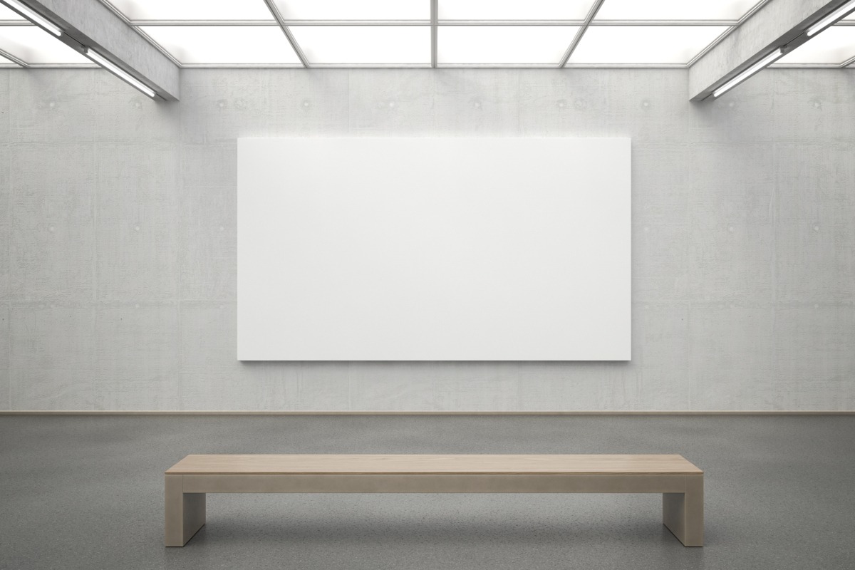 Empty Art Gallery Wall