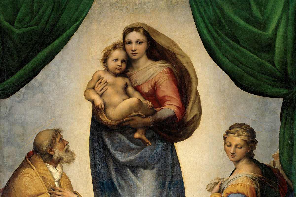 RAFAEL - Madonna Sixtina (Gemäldegalerie Alter_Meister,_Dresden,_1513-14