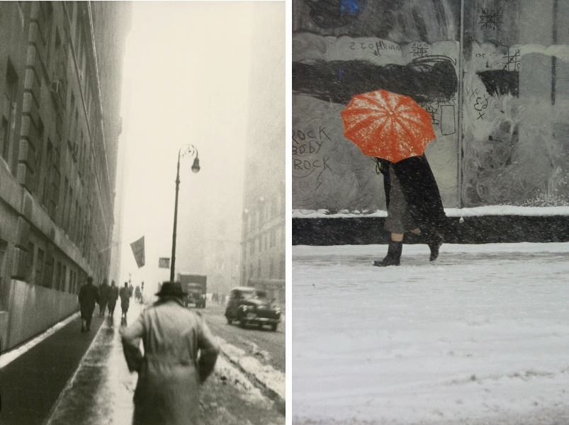 Saul Leiter - Untitled, 1950s, Saul Leiter - Red Umbrella, 1958