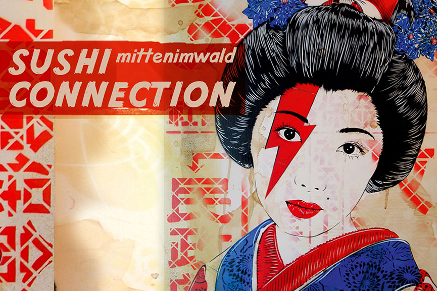 Street Artist Mittenimwald Exhibits The Sushi Connection At 30works Gallery Cologne Widewalls