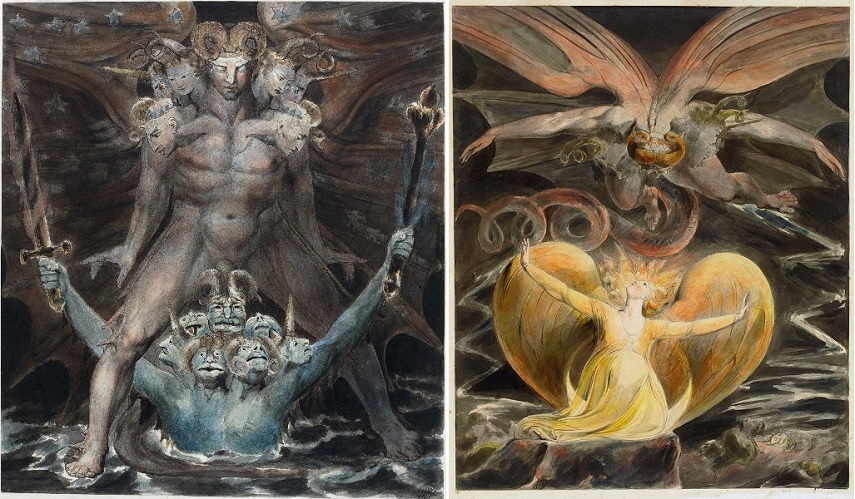 The Great Red Dragon Paintings - William Blake Was Illustrating the Bible | Widewalls