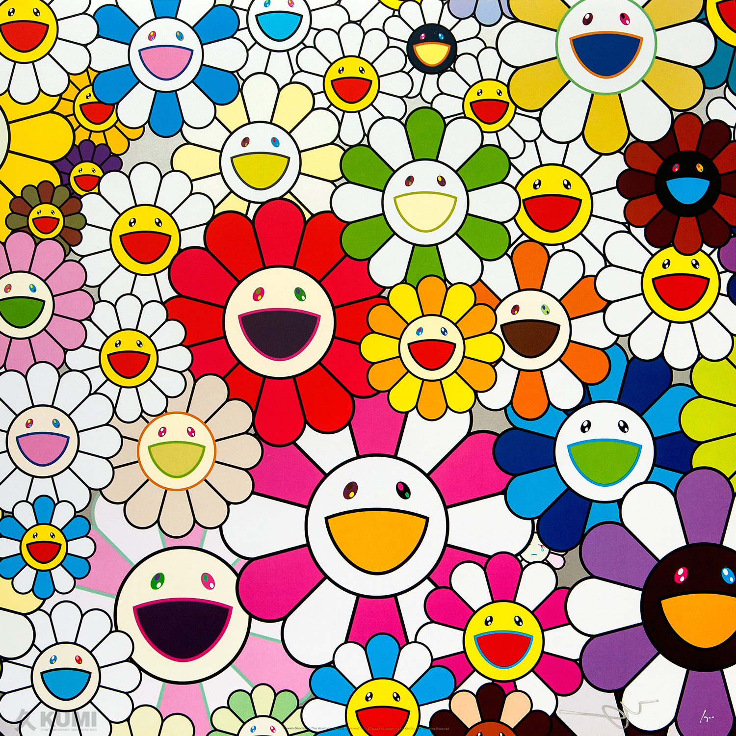 Takashi Murakami Flowers Blooming In This World And The Land Of Nirvana 1 Widewalls