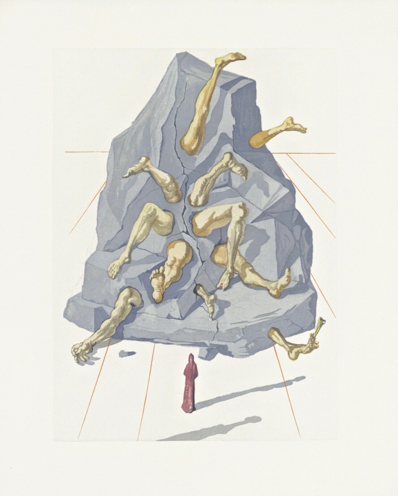 Salvador Dali - The Divine Comedy (Hell Canto #21), Limited Edition