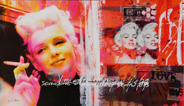 Dganit Blechner - "Marilyn Monroe" Screenprint on Canvas by Dganit Blechner  | Widewalls