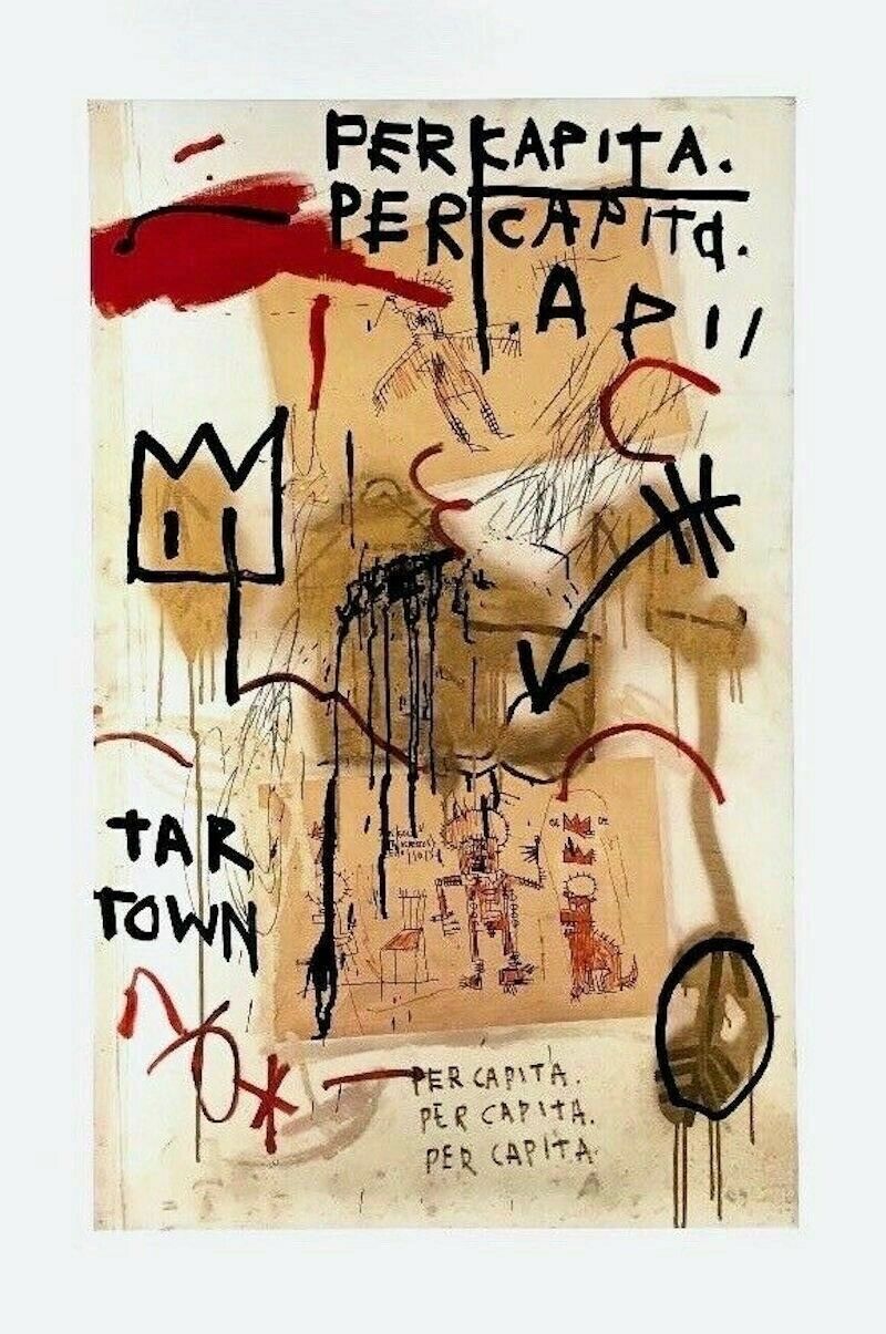 JeanMichel Basquiat Per Capita, Giclee Print, Jean