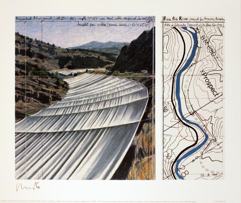 Christo And Jeanne Claude Over The River Project For The Arkansas River Widewalls