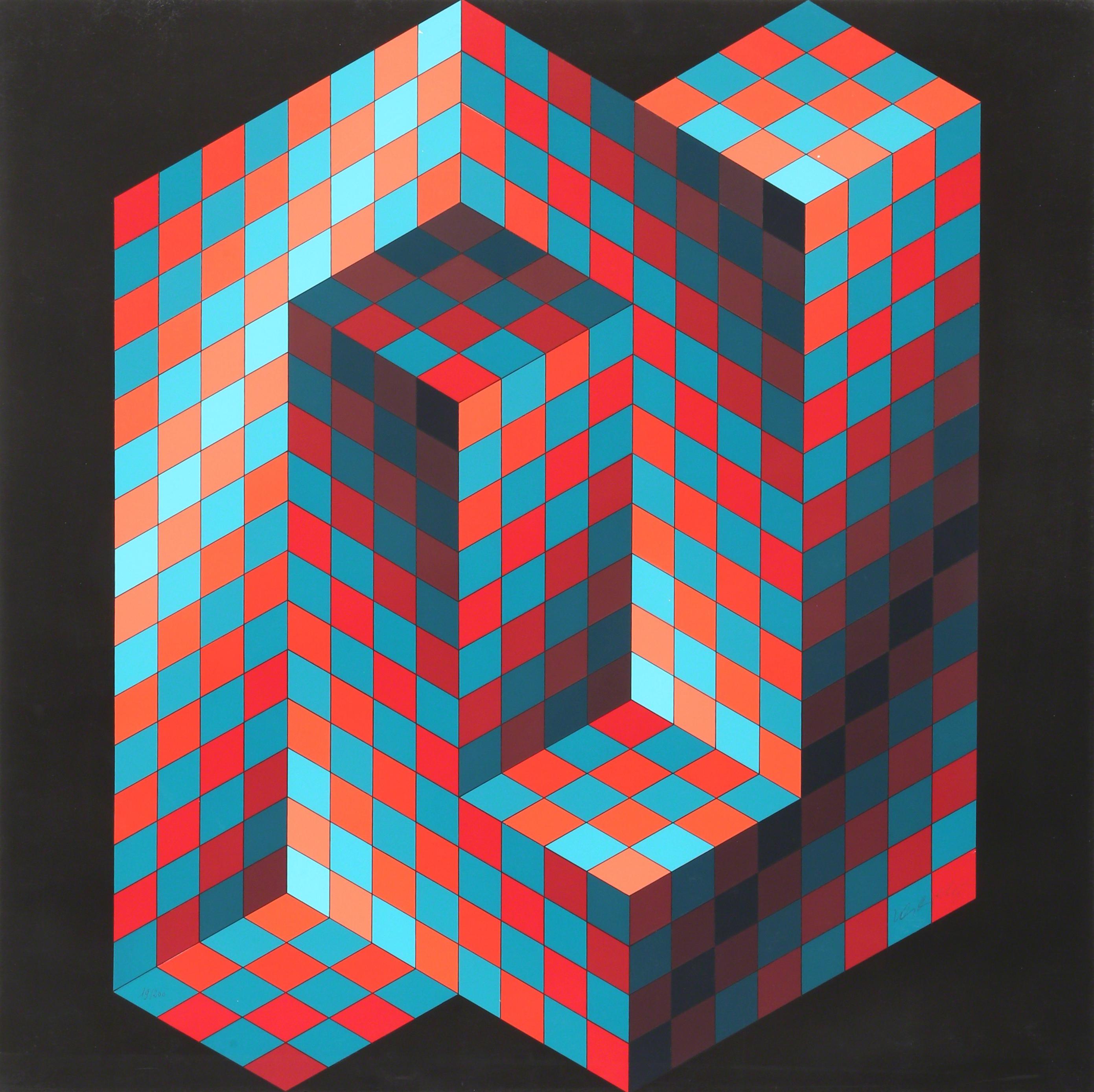 Victor Vasarely - Gestalt 4