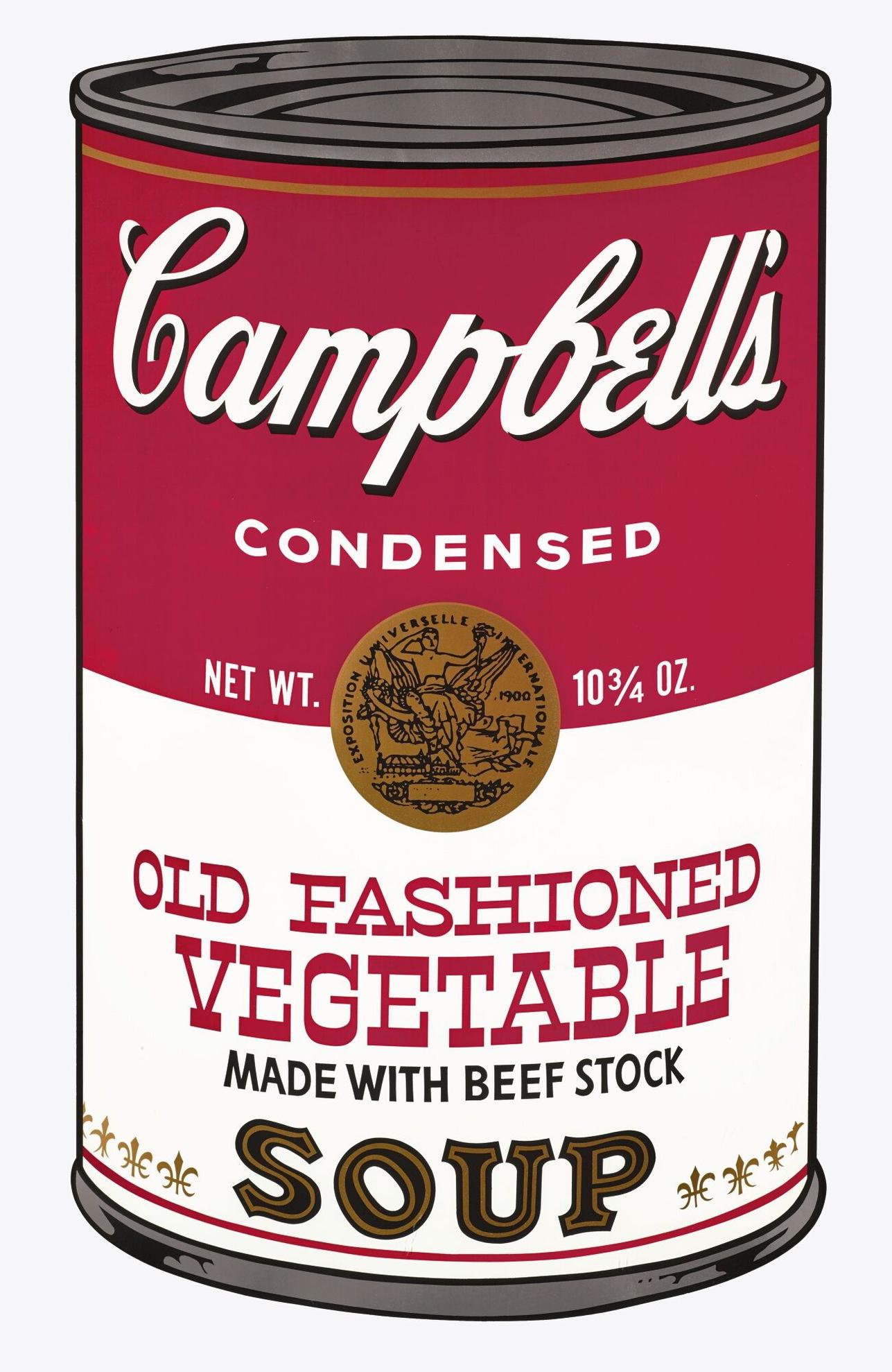 Andy Warhol Campbell S Soup Can Old Fashioned Vegetable Widewalls   85602915e7c04affa264dfb750b7d169 