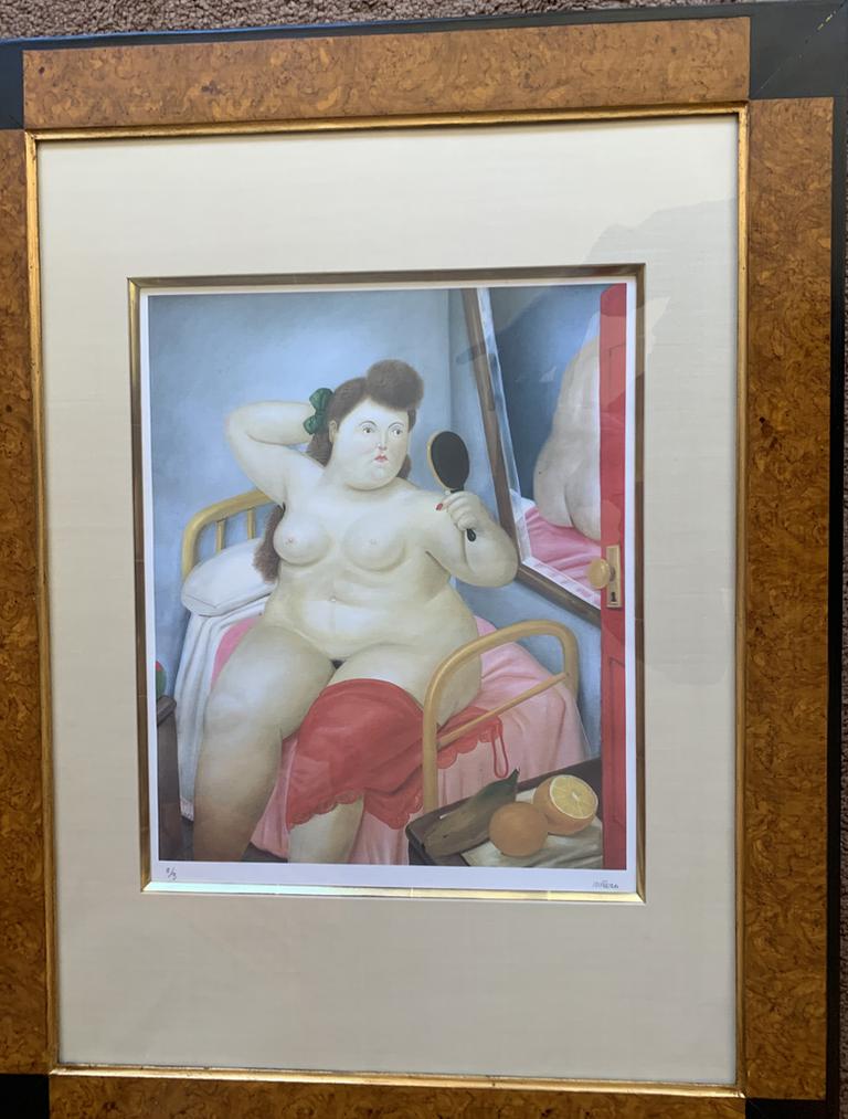 Fernando Botero Naked On Green Sofa Widewalls The Best Porn Website