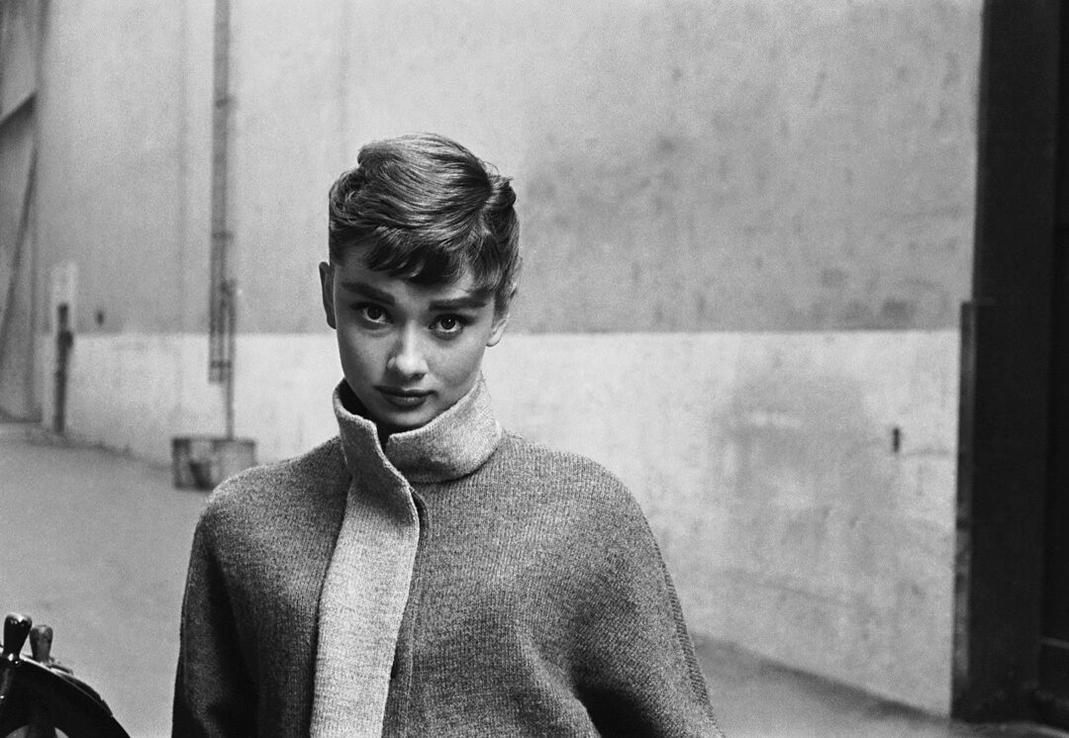 Audrey hepburn black sweater best sale