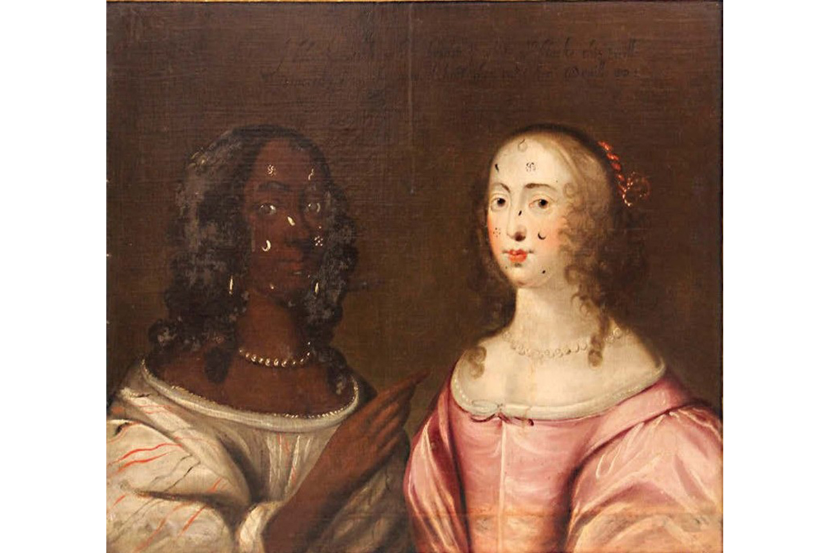 Rare 1600s Artwork Portraying Black and White Women Side by Side