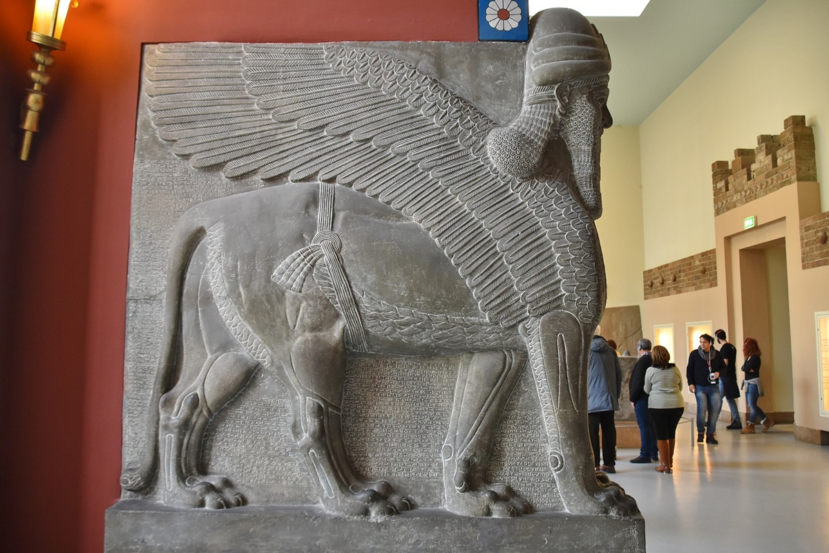 Replica of Assyrian Bull of Nimrud, Sculpture Destroyed by ISIS a ...