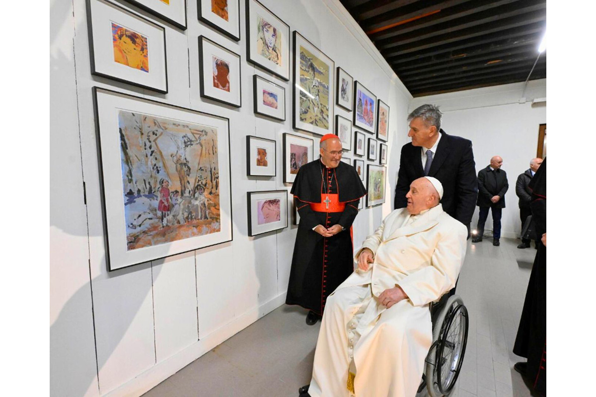 Pope Crashes Vatican Pavilion at the Venice Biennale, Making History