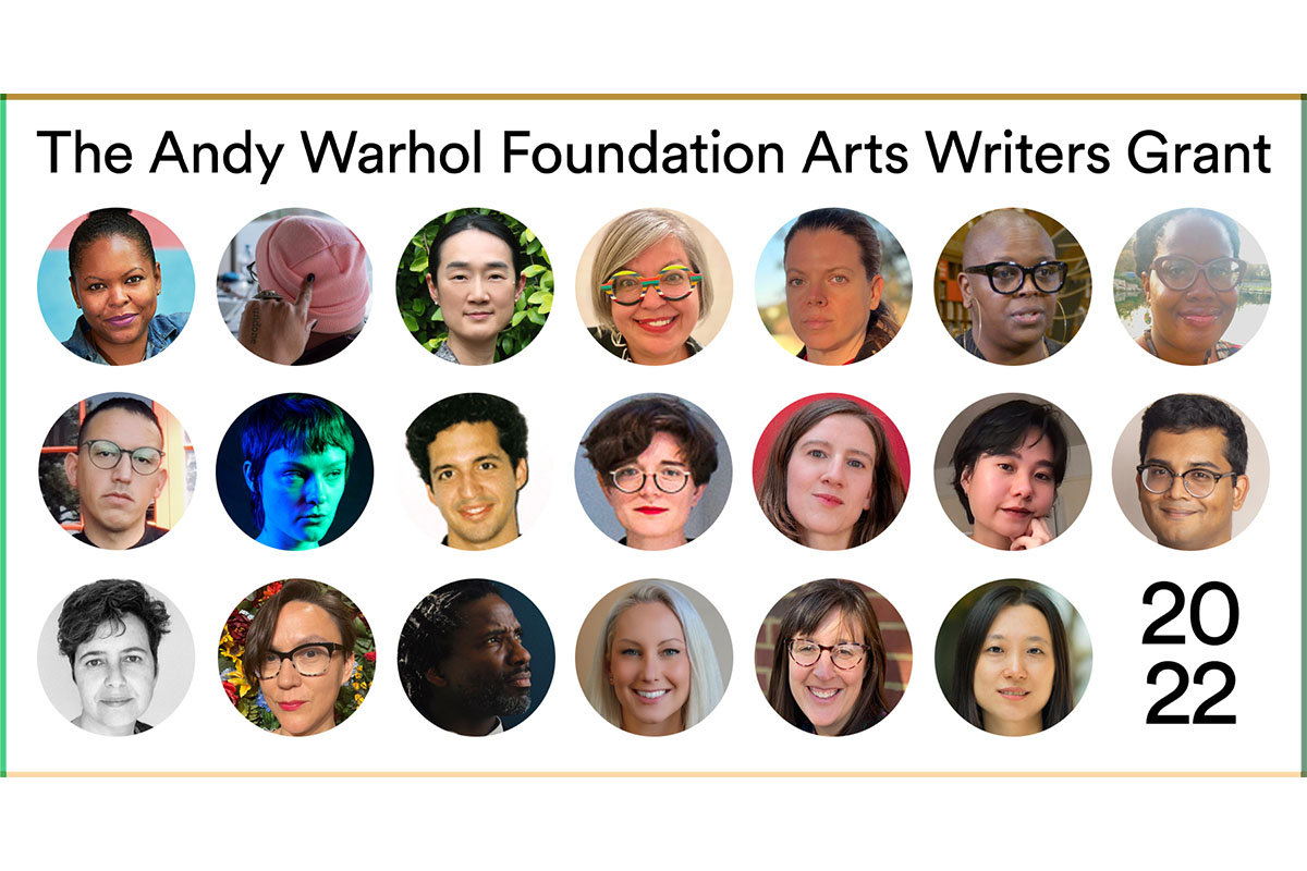 The 2022 Arts Writers Grants Winners 